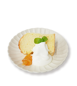 シフォンケーキの写真